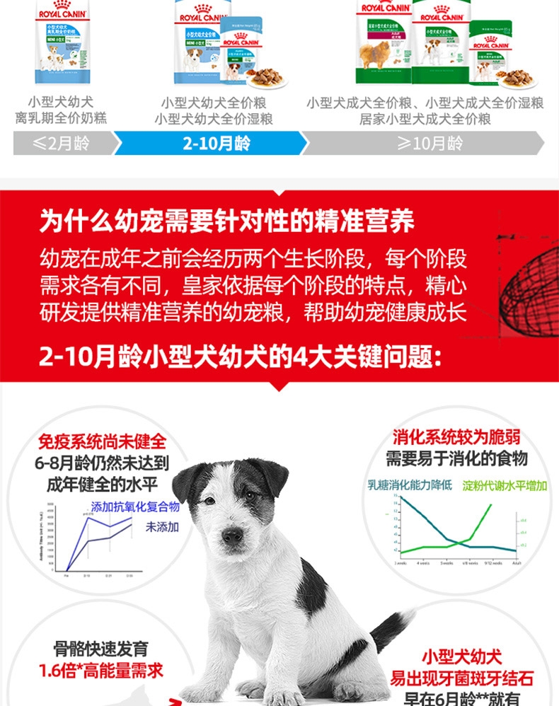 法国皇家Royal Canin 小型犬幼犬粮 2kg