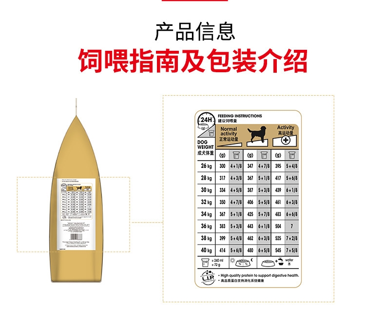 法国皇家ROYAL CANIN 拉布拉多成犬粮 3kg*4