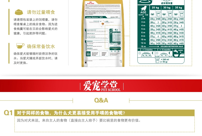 法国皇家ROYAL CANIN 金毛用幼犬粮14kg(3.5kg*4) AGR29