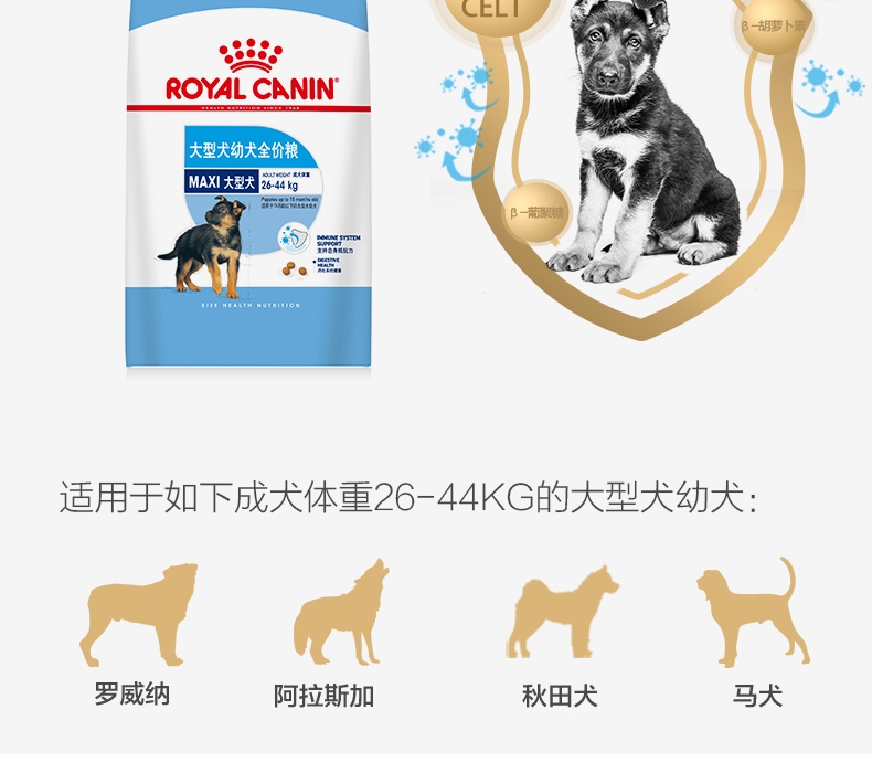 法国皇家Royal Canin 大型犬幼犬粮 15kg
