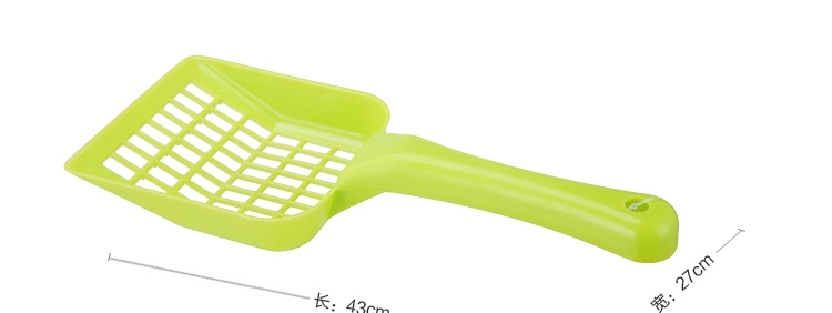 千羽 小网格塑料猫砂铲 镂空设计