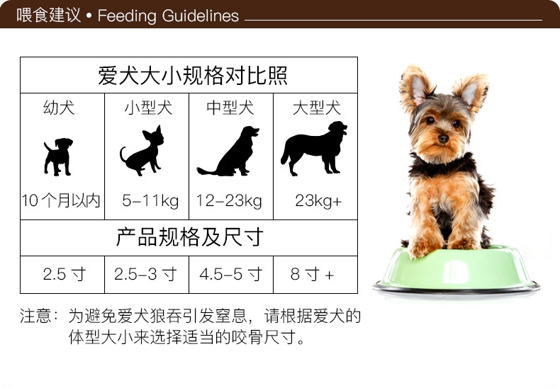 风来客 牛肉味营养骨咬胶3寸2只装36g 洁齿磨牙骨 狗零食