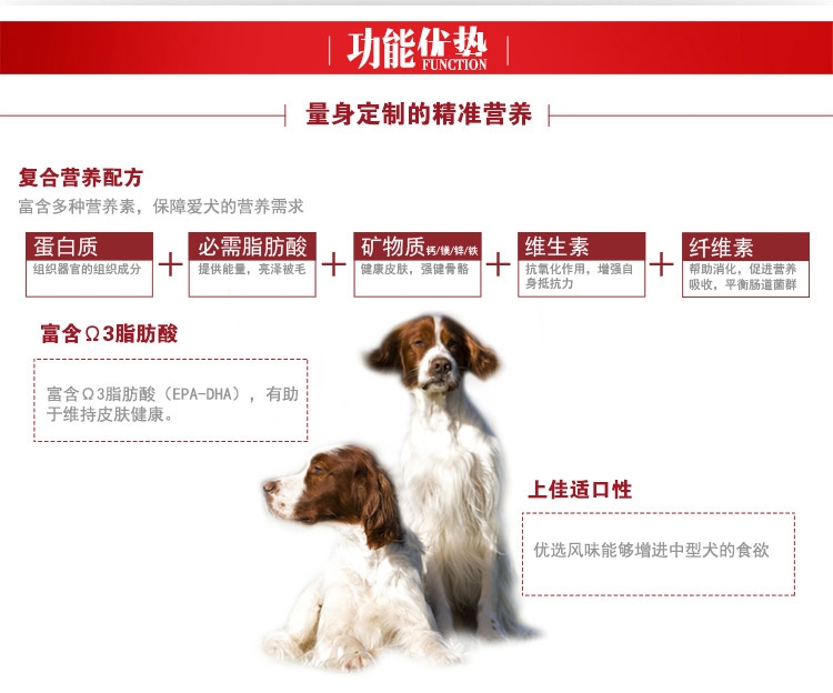 法国皇家ROYAL CANIN 中型犬成犬粮15kg M25 (新老包装随机发货)