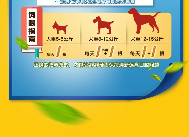 宝路Pedigree 中小型犬成犬洁齿棒狗零食 75g