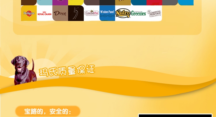 宝路Pedigree 倍亮宝毛发强韧亮泽磨牙棒狗零食 75g