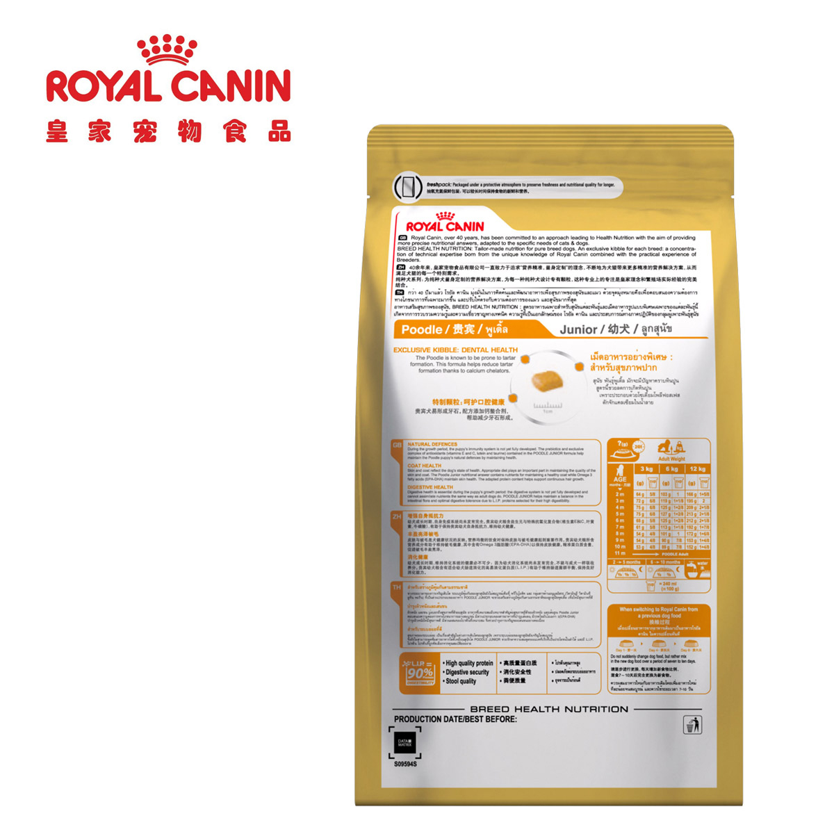 法国皇家royal canin 泰迪贵宾幼犬粮专用狗粮500g pd33