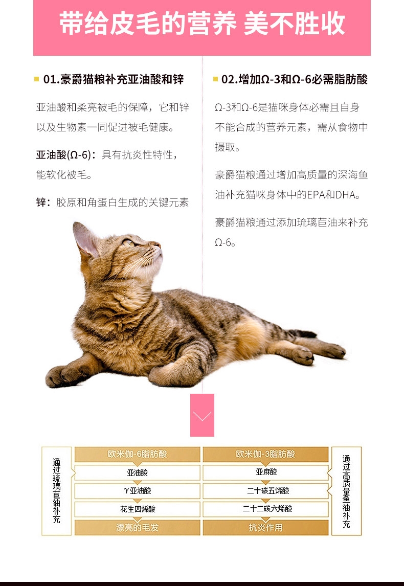 豪爵 挑嘴猫粮3kg加送300g
