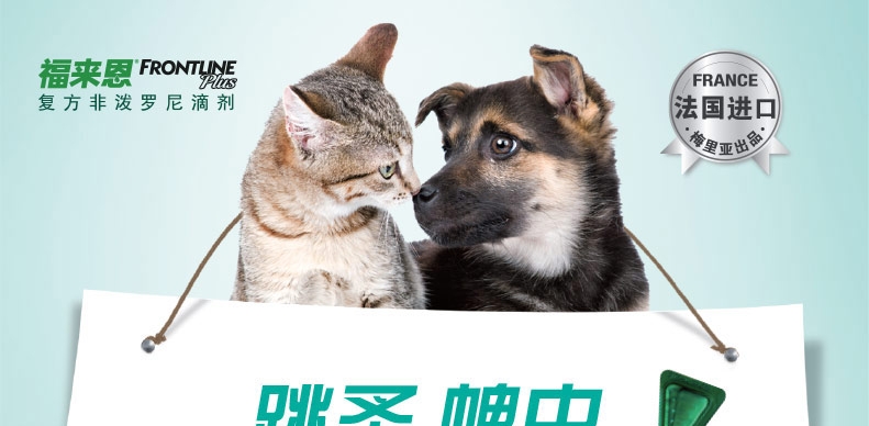福来恩 猫用增效灭虱滴剂体外驱虫整盒装3支装 驱杀跳蚤蜱虫虫卵幼虫