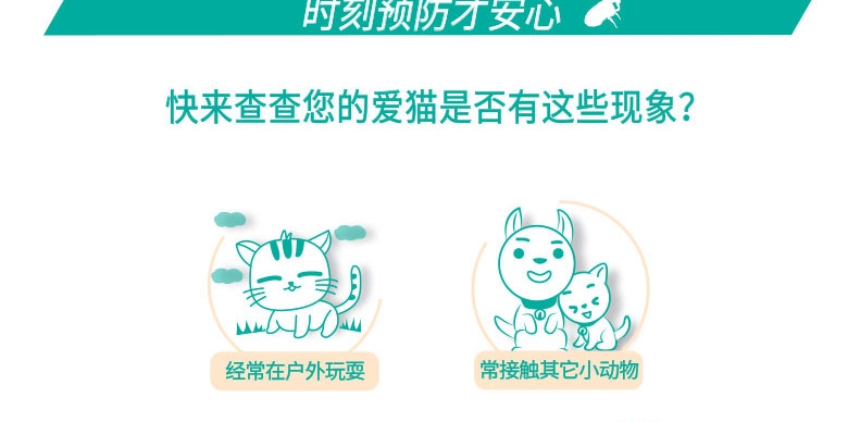 福来恩 猫用增效灭虱滴剂体外驱虫整盒装3支装 驱杀跳蚤蜱虫虫卵幼虫