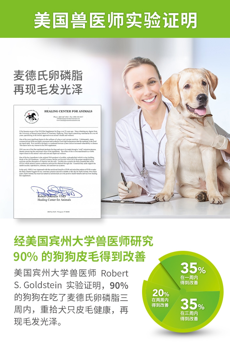 麦德氏inplus 犬用蓝标超浓缩卵磷脂培根味 680g 李佳琦爱犬同款 美毛护肤爆毛