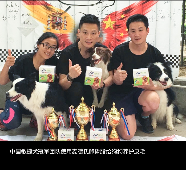 麦德氏inplus 犬用蓝标超浓缩卵磷脂培根味 680g 李佳琦爱犬同款 美毛护肤爆毛