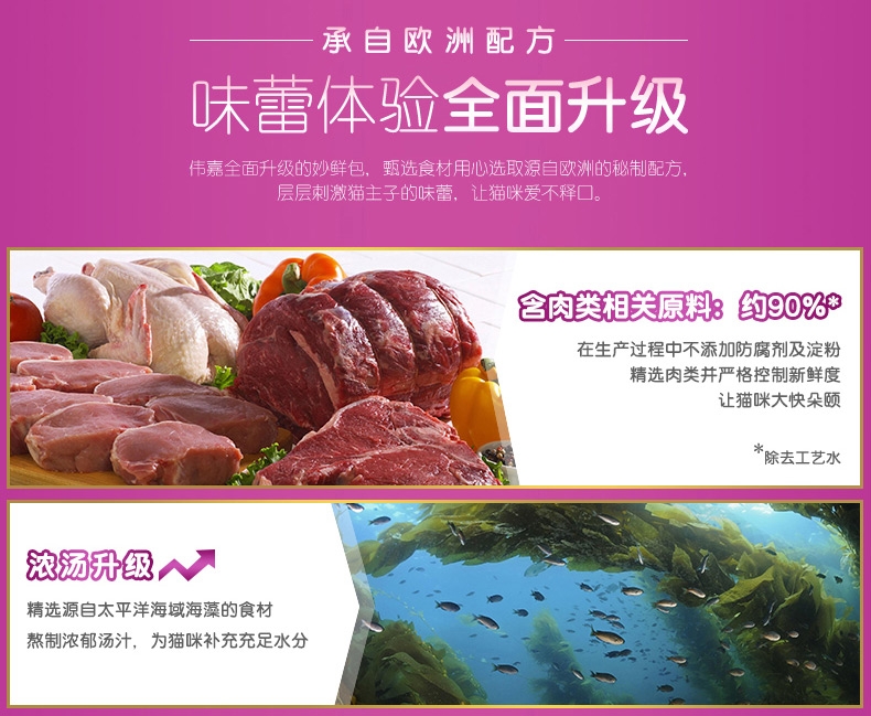 伟嘉 精选带鱼妙鲜包成猫湿粮包 85g