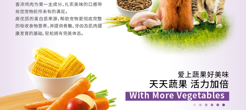 喜乐比Sharlovy 鸡肉蔬果健康成犬粮 1.5kg