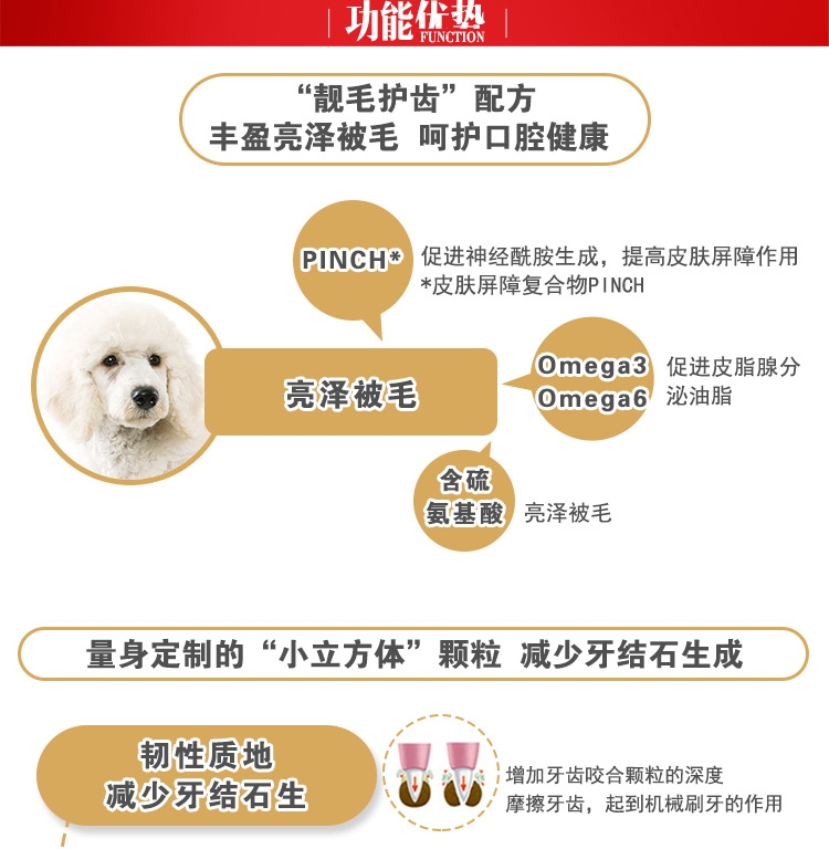 法国皇家ROYAL CANIN 泰迪贵宾成犬粮专用狗粮500g PD30