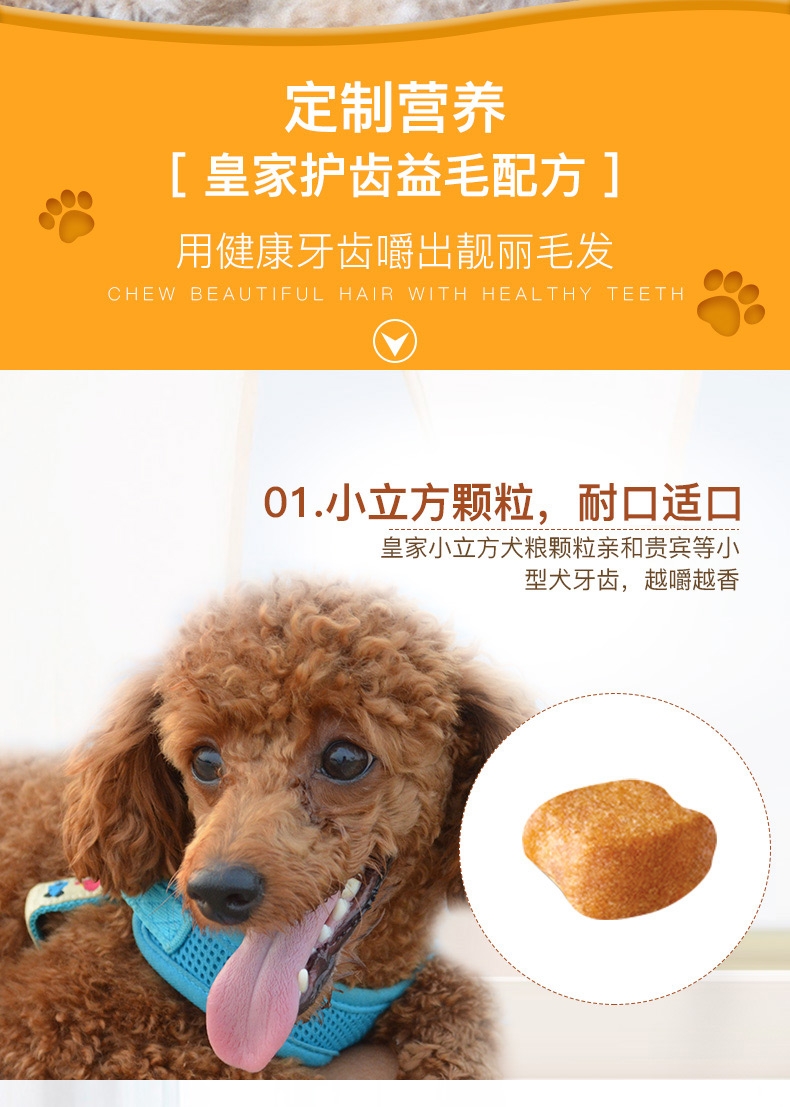 法国皇家ROYAL CANIN 泰迪贵宾成犬粮专用狗粮500g PD30