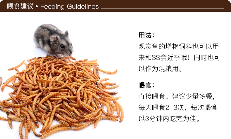 优质面包虫干黄粉虫干龙猫仓鼠粮食龙鱼饲料加量装2800ml