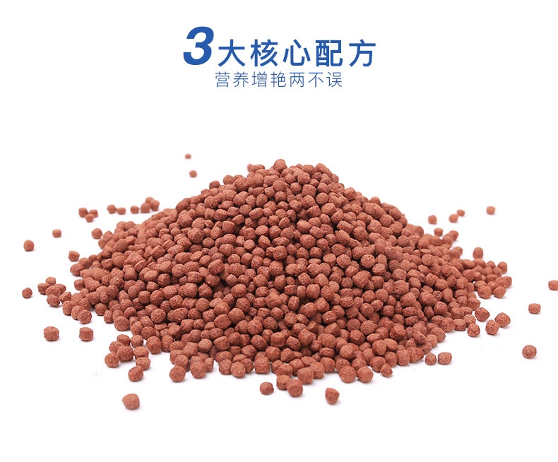 水亿方鹦鹉鱼增红饲料 增艳增红鱼饲料400g红罐