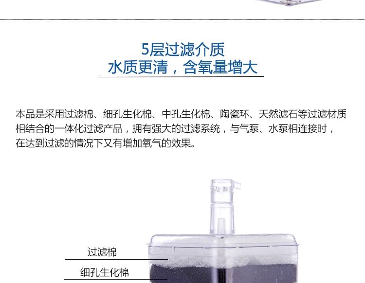 信友 鱼缸壁角过滤器/水妖精XY-2008 80cm以内鱼缸适用