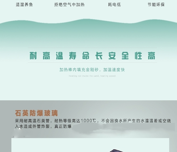 新加坡艾柯双重保险数显温控器加热棒