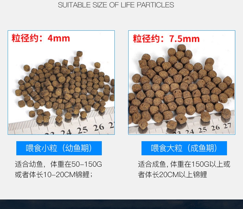 统一锦鲤鱼饲料鱼食鱼粮 色扬主食育成胚芽1kg