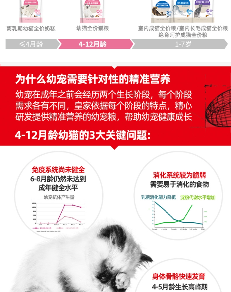 法国皇家 孕猫及12个月以下幼猫粮 K36 10kg