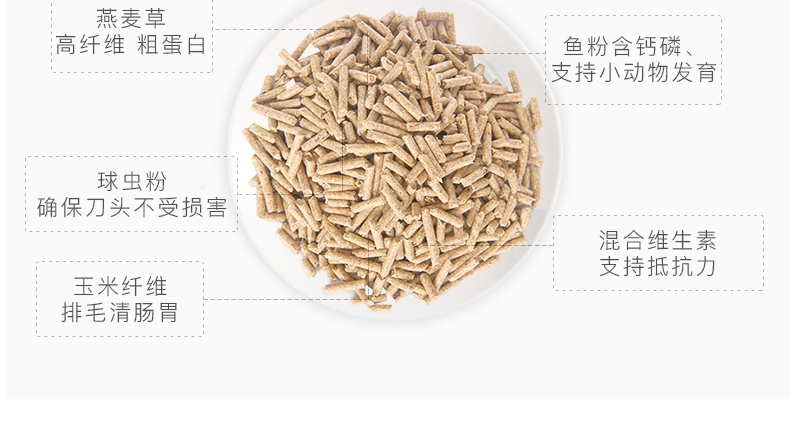 凯莉KY64 兔粮2.5kg有效除臭防球虫