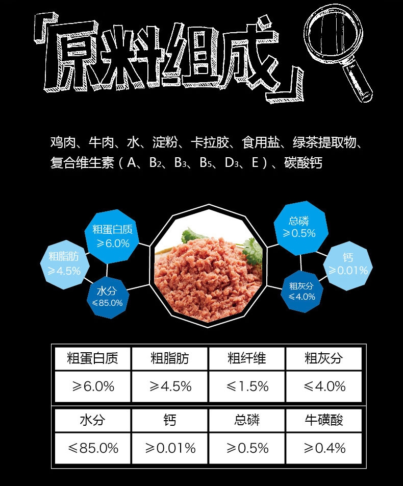 顽皮Wanpy happy100系列成犬牛肉午餐肉鲜封包70g 狗湿粮