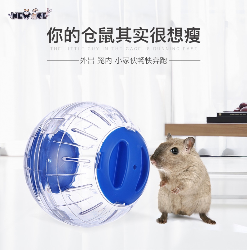 NEW AGE仓鼠支架跑轮静音水晶跑球跑轮转轮