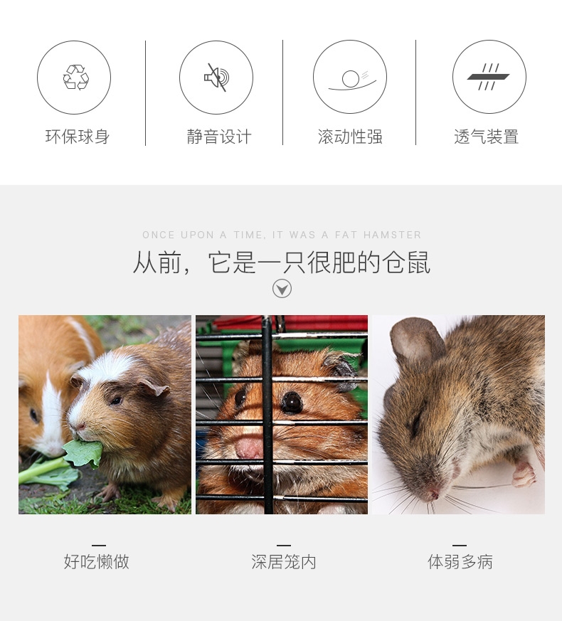 NEW AGE仓鼠支架跑轮静音水晶跑球跑轮转轮