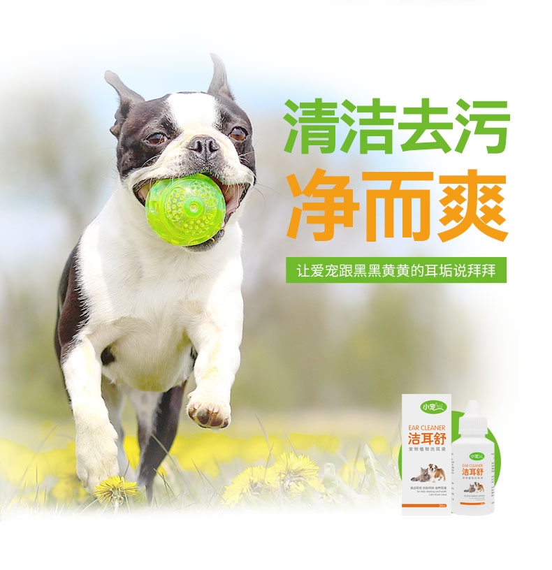 小宠EHD 洁耳舒 猫狗预防耳螨耳炎滴耳液 50ml*3联瓶
