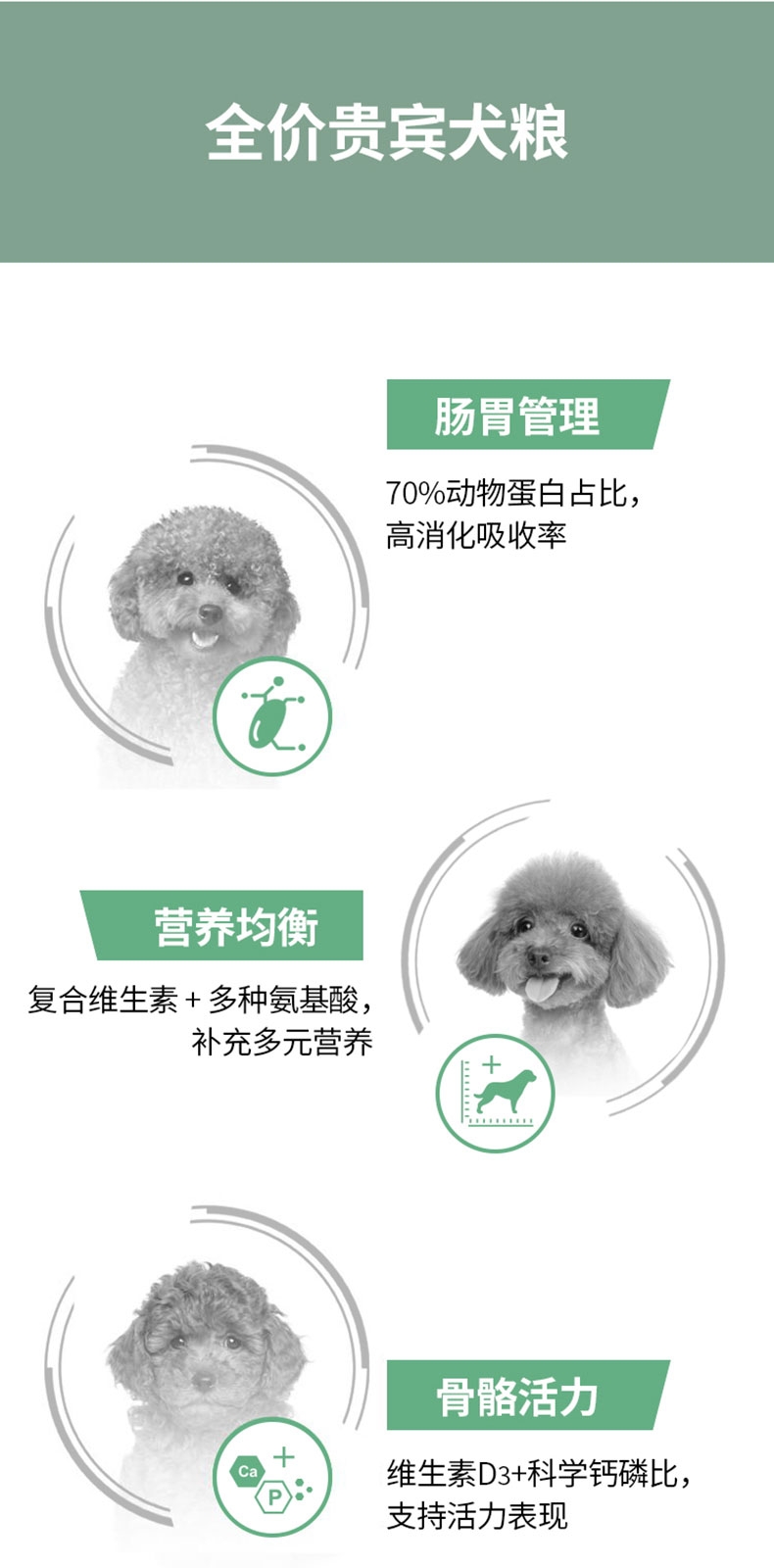 醇粹 贵宾专用全犬粮 1.5kg 55%肉含量