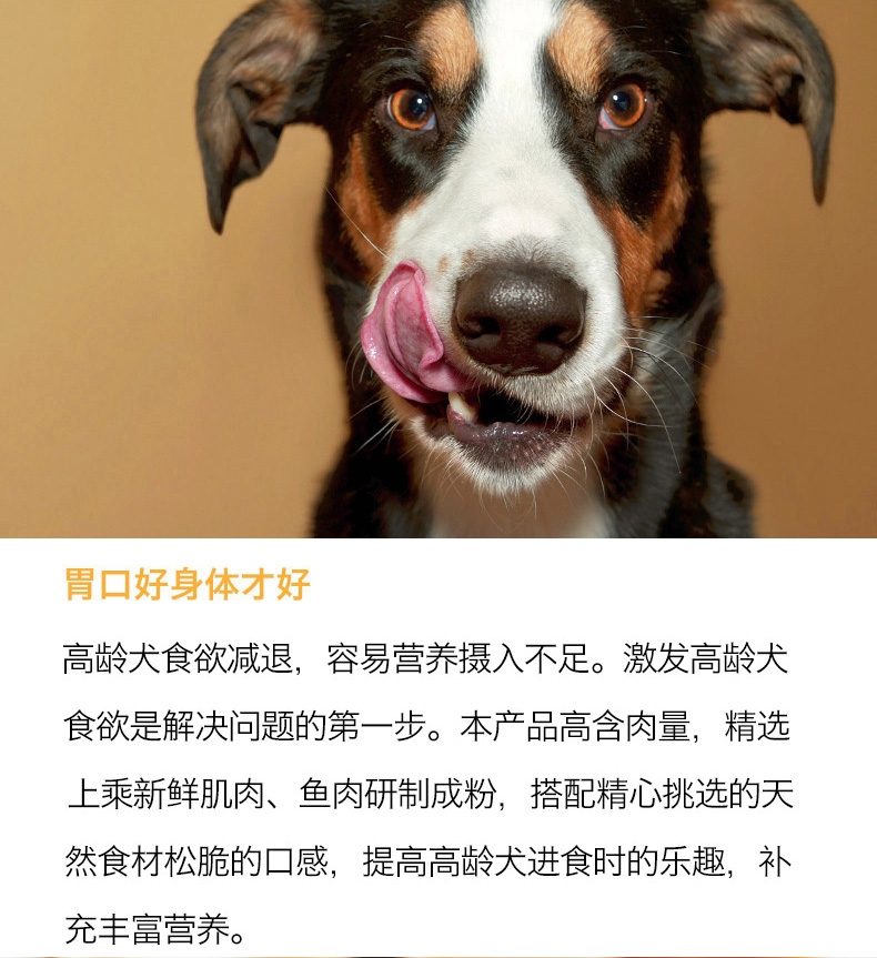 醇粹 高龄老年犬粮高吸收天然狗粮3kg