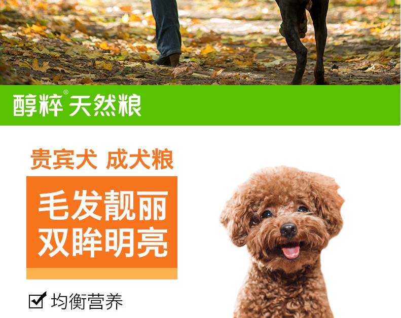 醇粹 泰迪贵宾成犬粮天然狗粮500g 泰迪狗粮