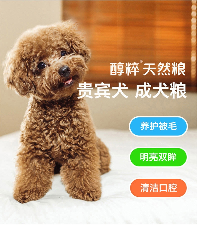 醇粹 泰迪贵宾成犬粮天然狗粮500g 泰迪狗粮