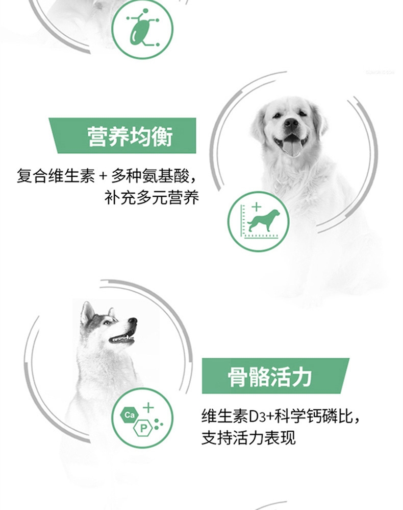 醇粹 大型犬成犬粮 500g 55%含肉量