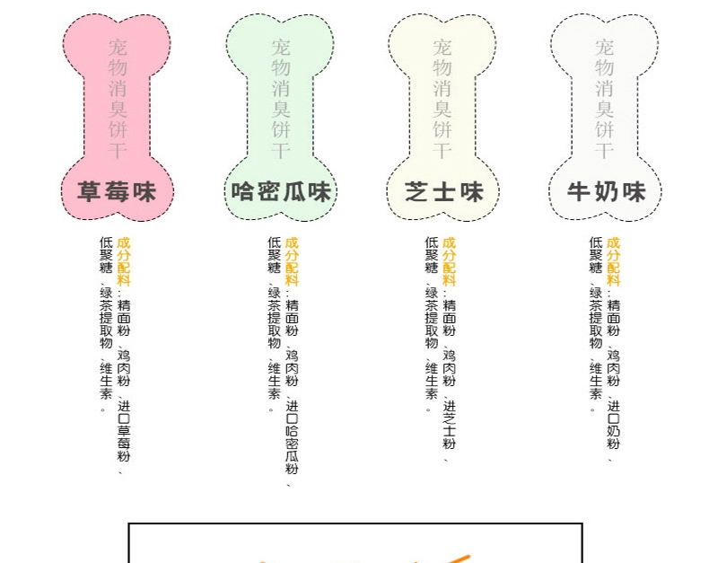 它它 杂锦罐装磨牙防口臭饼干1kg 狗零食