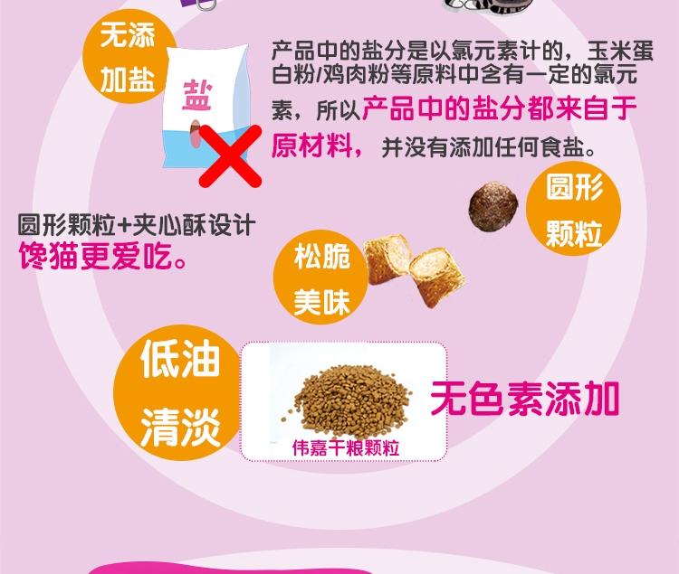 伟嘉 海洋鱼味低盐清淡成猫粮 3.6kg