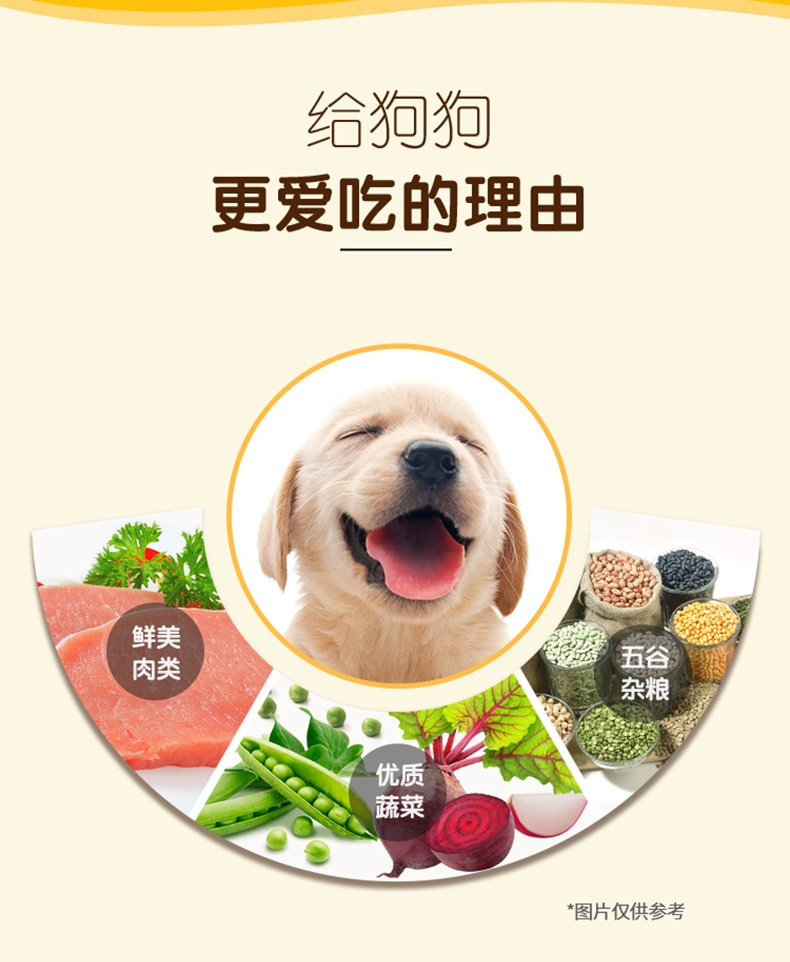 宝路Pedigree 牛肉蔬菜口味中小型犬成犬粮 4kg