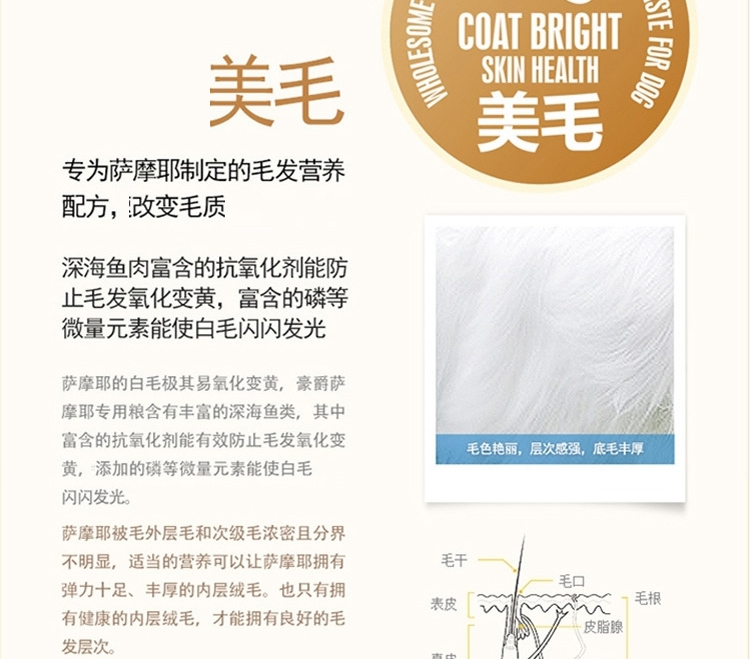豪爵 萨摩成犬粮专用天然狗粮10kg