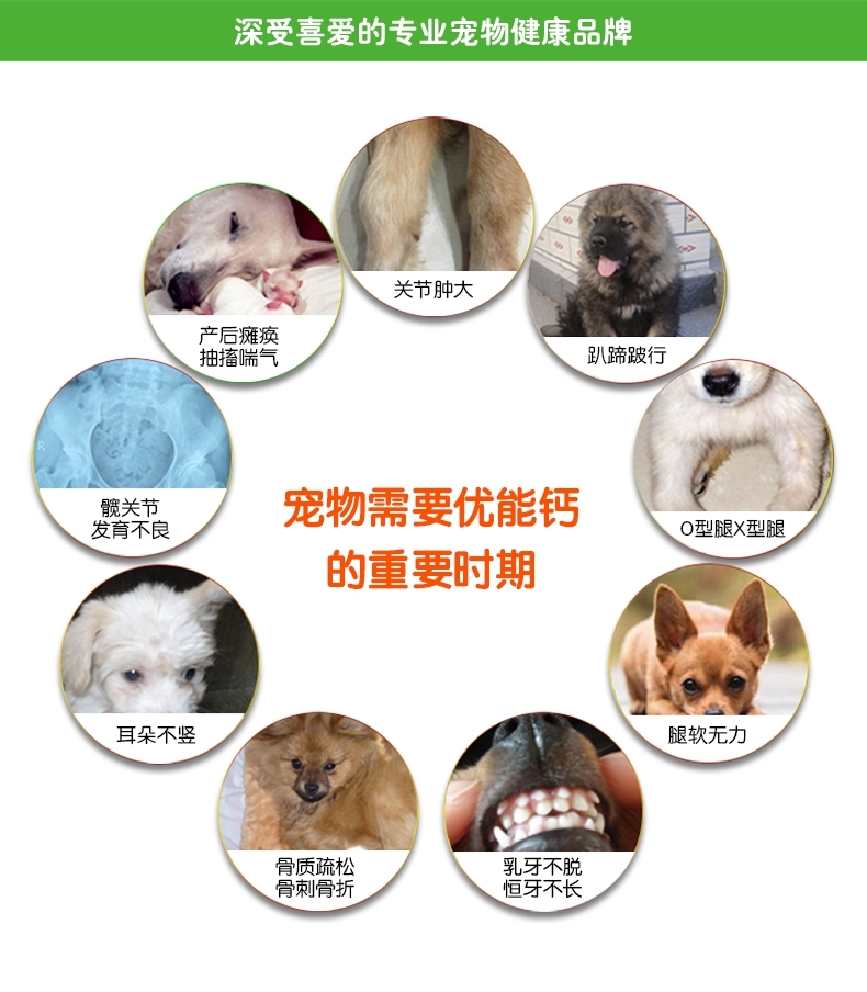 小宠EHD 优能钙120ml 补钙骨骼愈合及发育