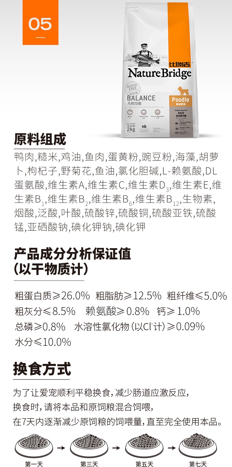 比瑞吉 泰迪贵宾成犬粮 2kg
