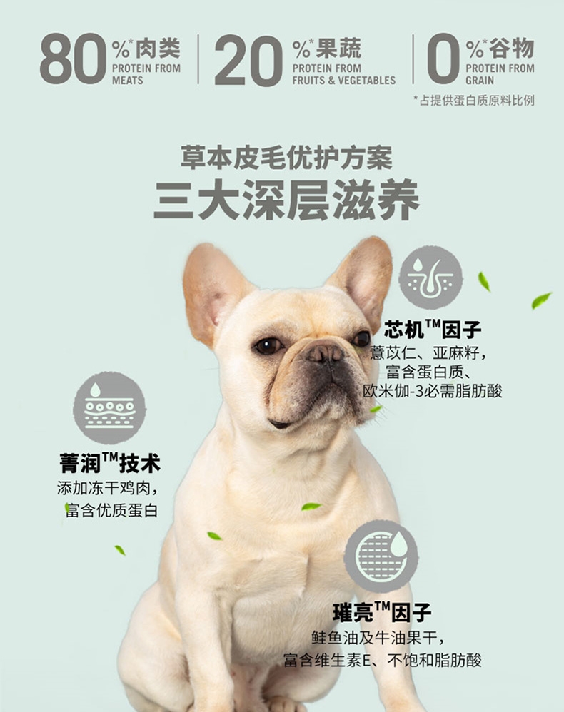 比瑞吉 皮毛优护小型全犬粮 2kg