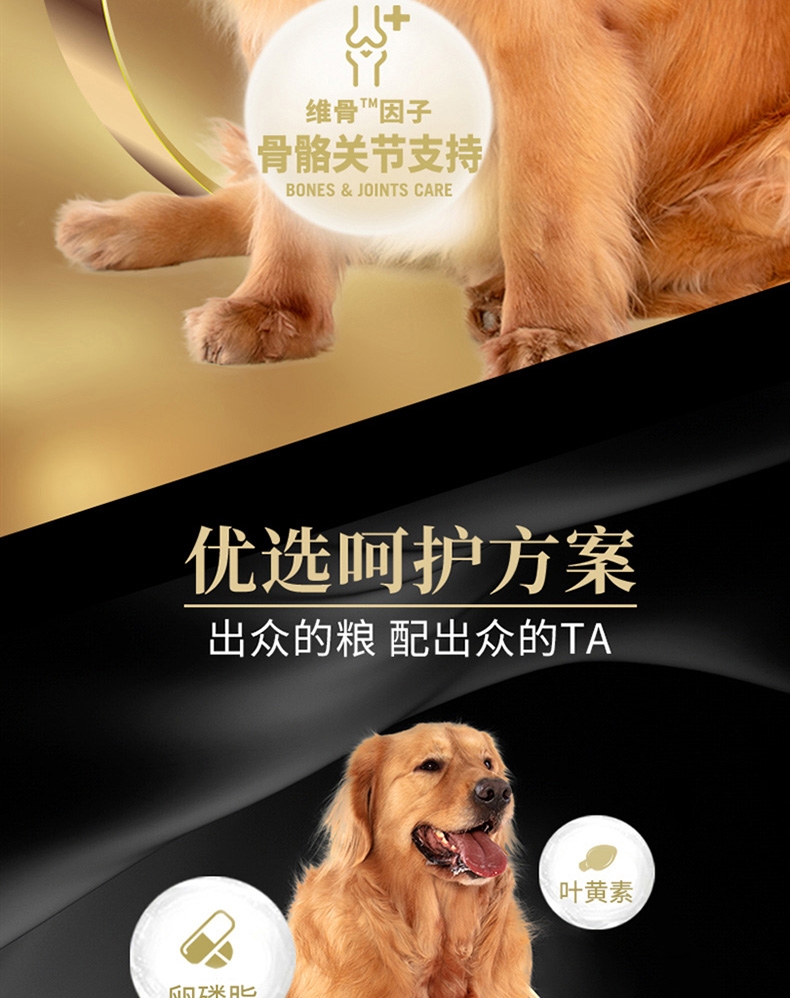 比瑞吉 大中型犬老年犬粮 12kg