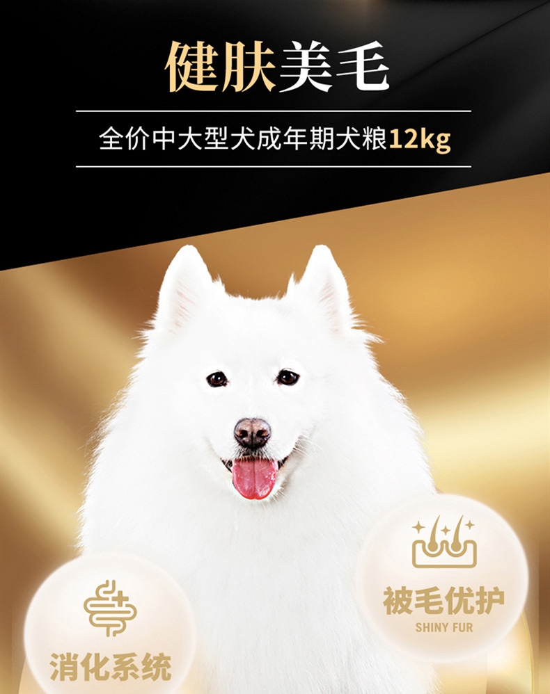 比瑞吉 中大型成犬粮 12kg