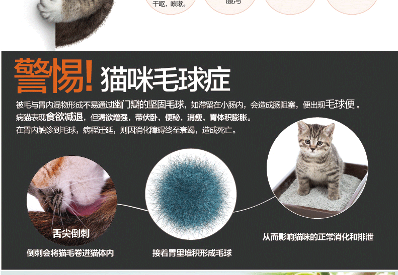 美食厨房 室内成猫去毛球猫粮 4磅1.8kg