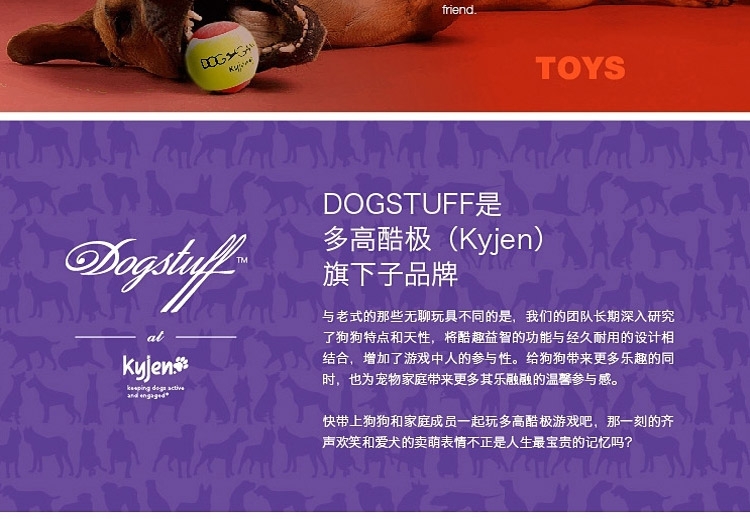 美国酷极Kyjen 单孔水晶漏食球 狗狗玩具