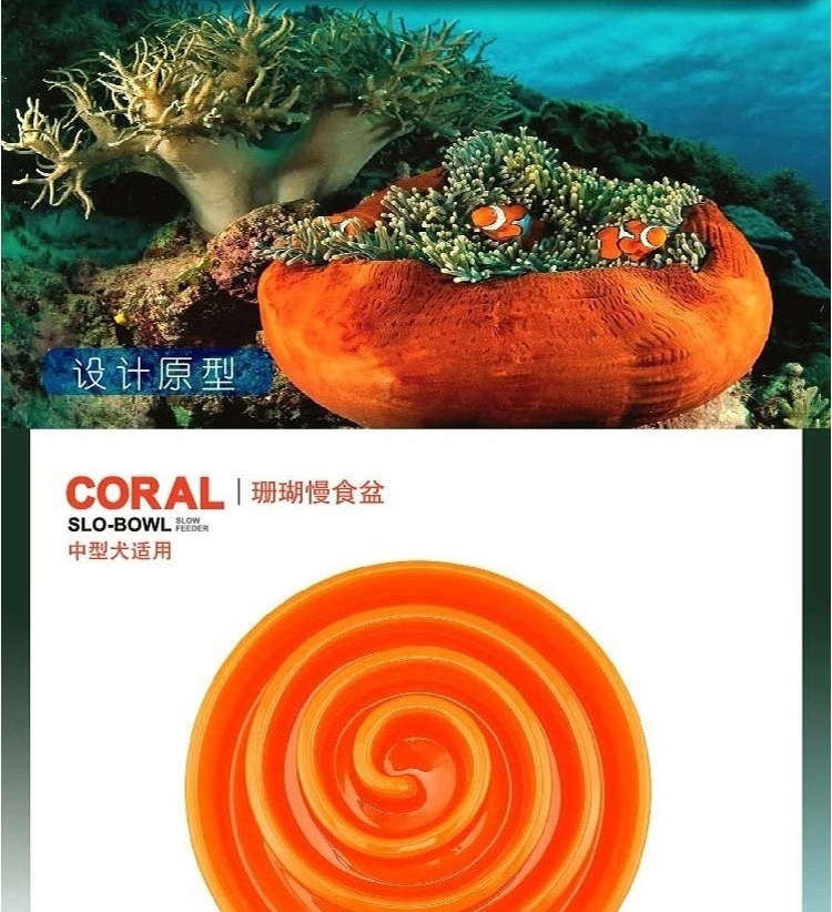 酷极Kyjen 益智时尚水滴型慢食盆缓食碗 多规格
