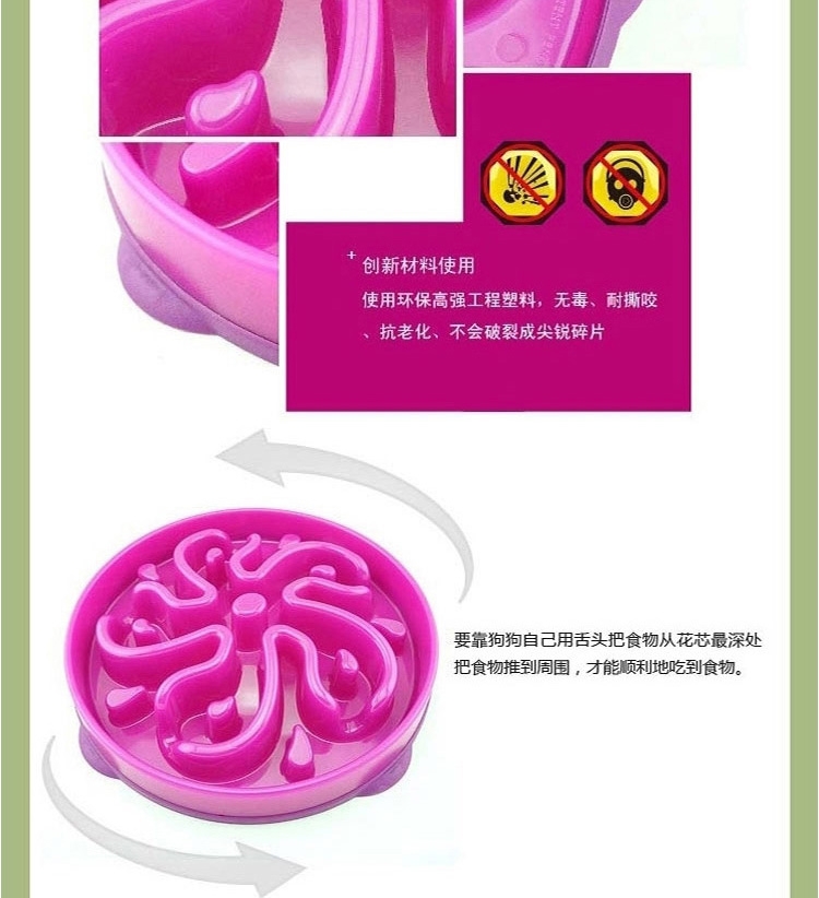 酷极Kyjen 益智时尚水滴型慢食盆缓食碗 多规格