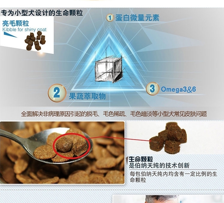 伯纳天纯 小型幼犬粮天然无谷低敏配方狗粮1.5kg