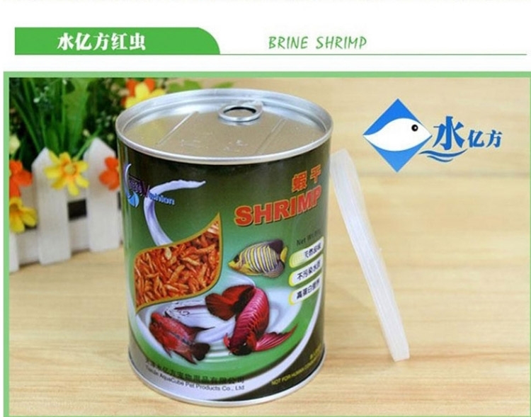 水亿方 唯纯干虾龙鱼地图鹦鹉海水鱼增色饲料80G